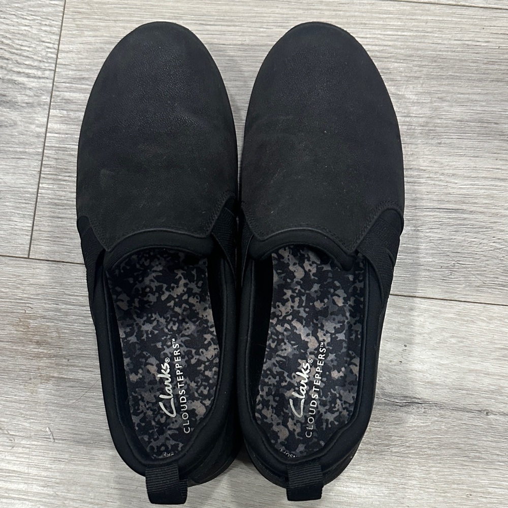 Clarks Cloudsteppers Black Loafer - image 1